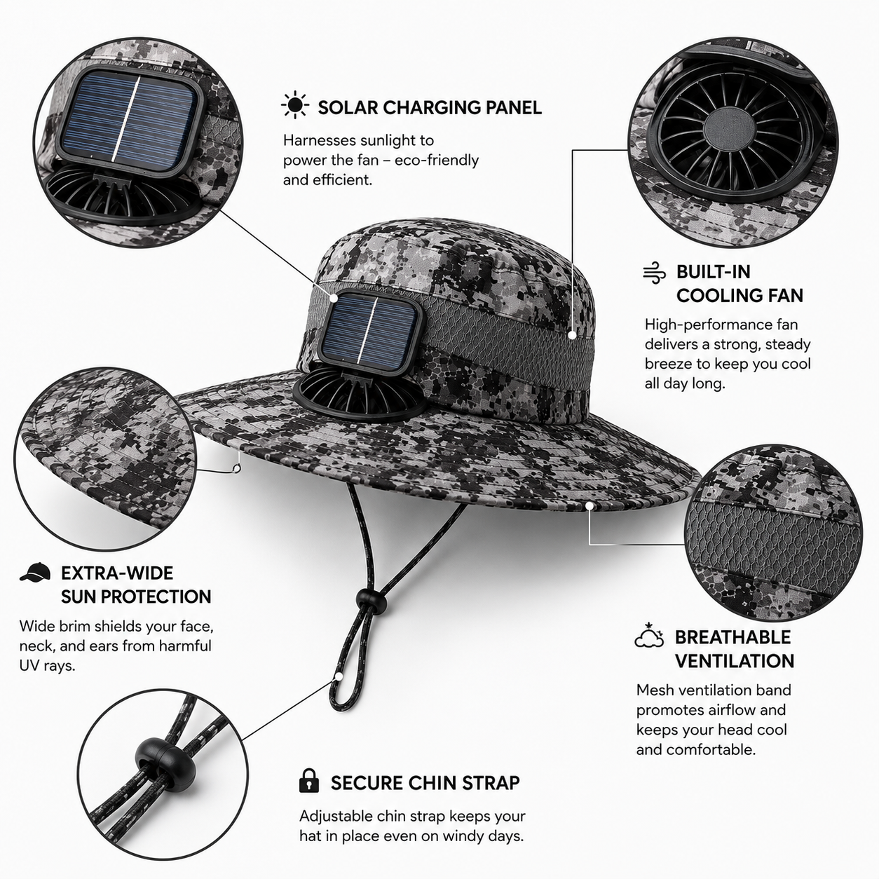 CoolBrim Solar Hat