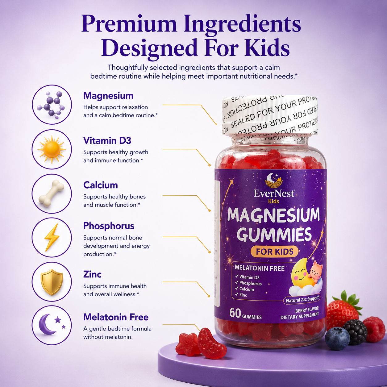 kids melatonin free-gummies