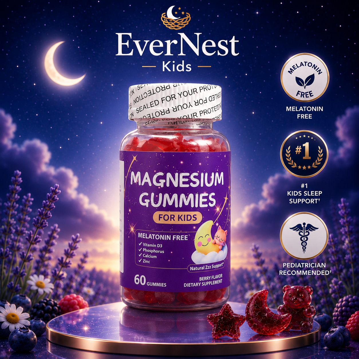 kids melatonin free-gummies